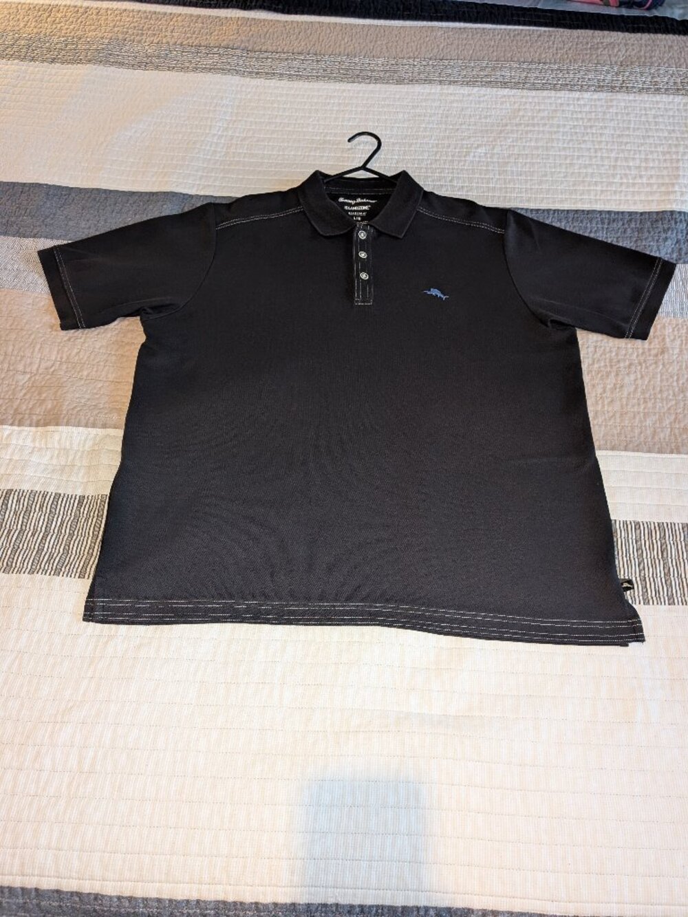 Tommy Bahama Black PoloShirt -L